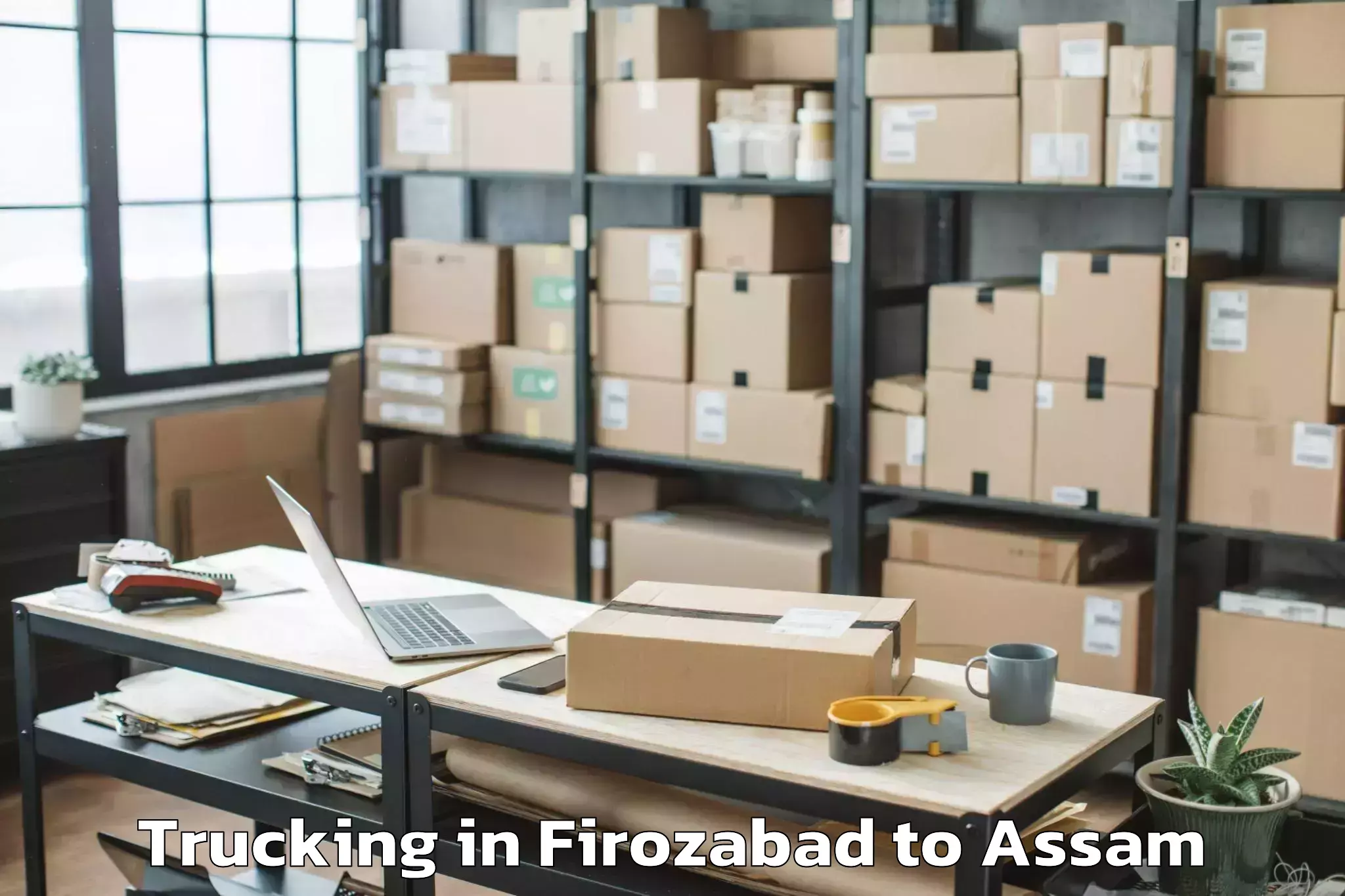 Book Your Firozabad to Duliajan Trucking Today